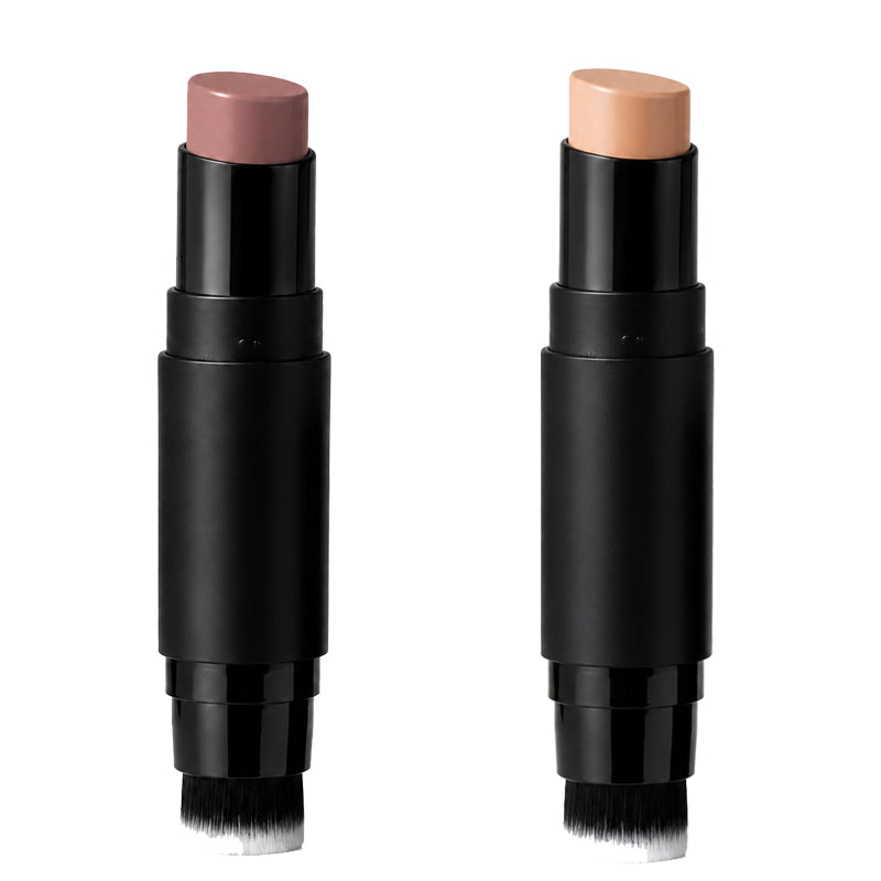 Dobshow® Flawless Cover Concealer Stick | Full Coverage Makeup Concealer with Precision Brush for Dark Circles, Acne Marks & Natural Matte Finish
