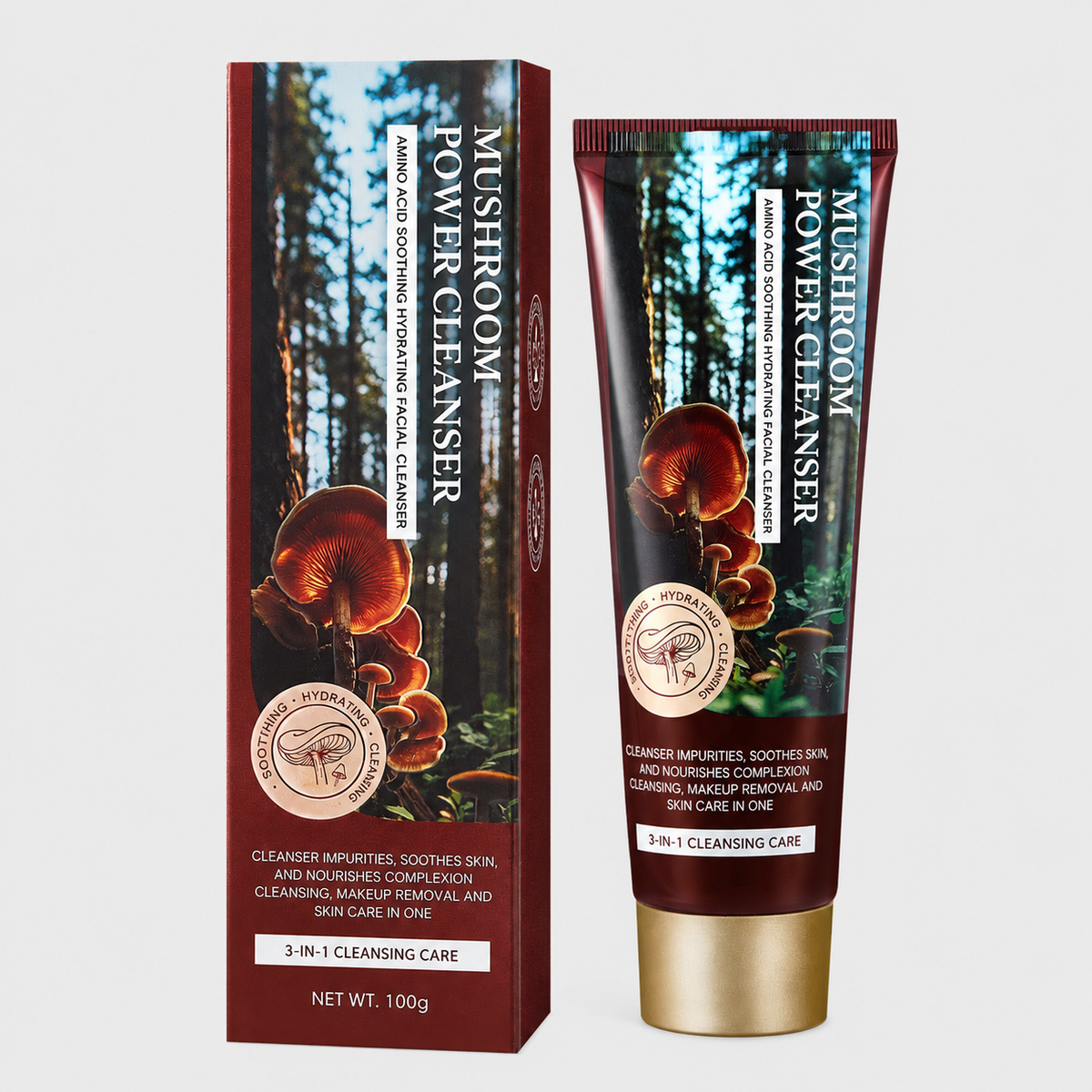 Dobshow® 3-in-1 Amino Acid Cleanser - Purifying, Makeup Removing & Hydrating Face Wash