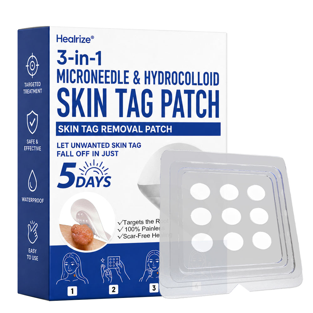 Healrize® 3-in-1 Microneedle & Hydrocolloid Skin Tag Patch