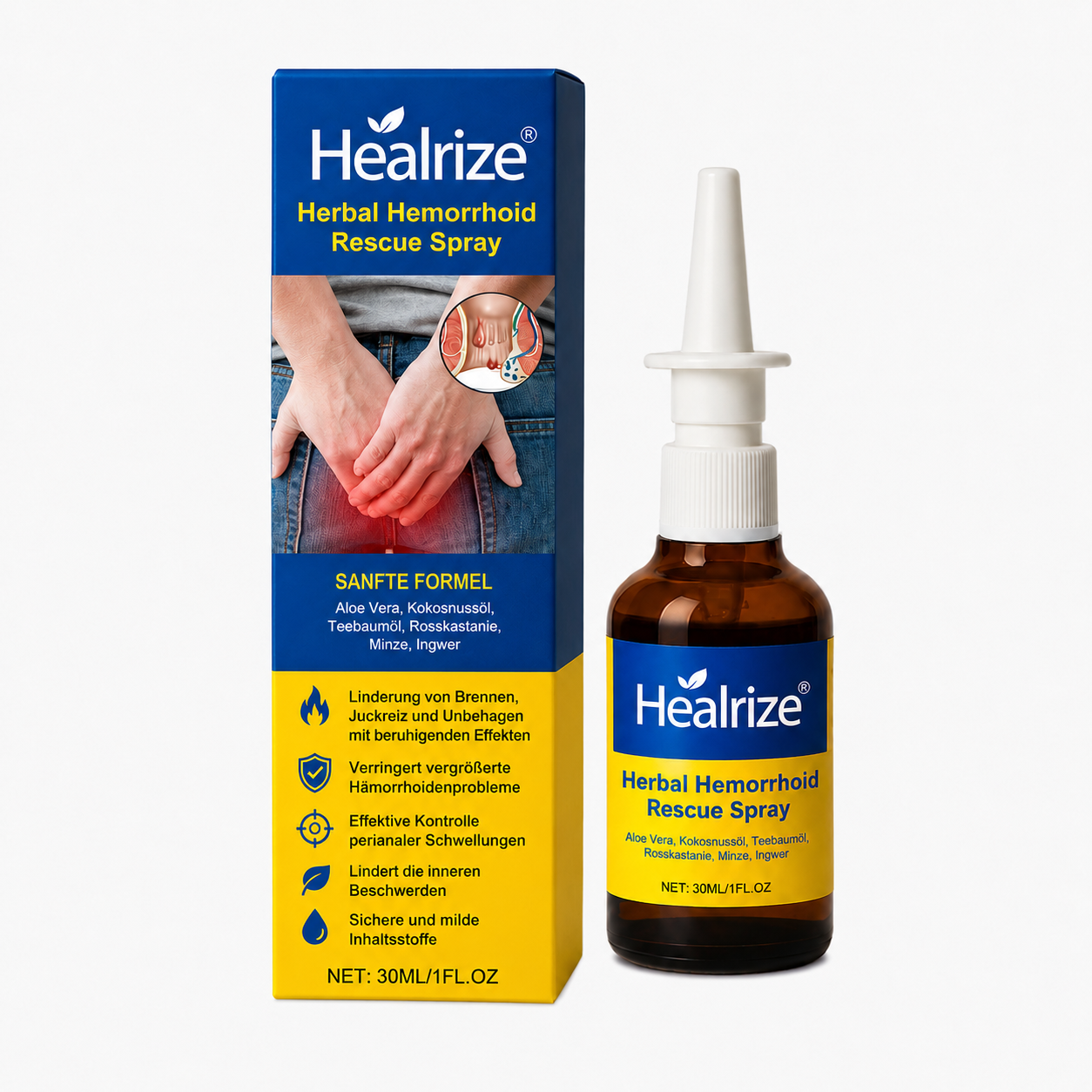 🌿Healrize® Herbal Hemorrhoid Rescue Spray