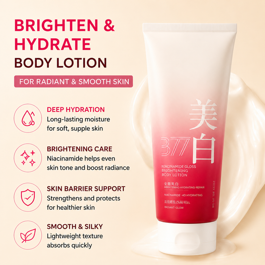 Dobshow® 377 Double-Effect Whitening & Hydrating Body Lotion - Fast Brightening Scented Moisturizer