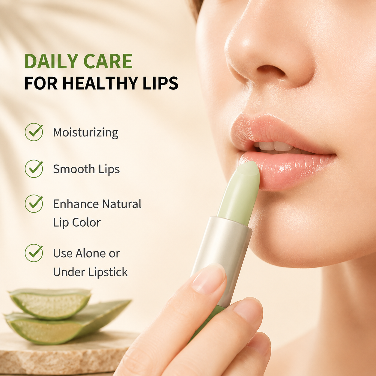 Dobshow® Aloe Vera Color-Changing Magic Lipstick - Hydrating & Waterproof Tinted Lip Balm