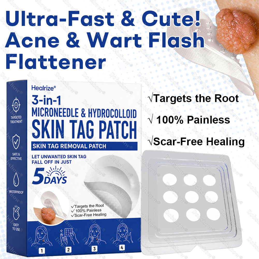 Healrize® 3-in-1 Microneedle & Hydrocolloid Skin Tag Patch