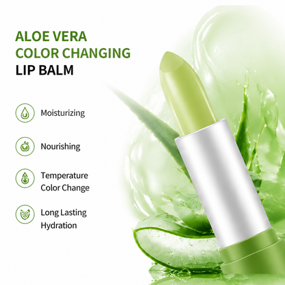 Dobshow® Aloe Vera Color-Changing Magic Lipstick - Hydrating & Waterproof Tinted Lip Balm