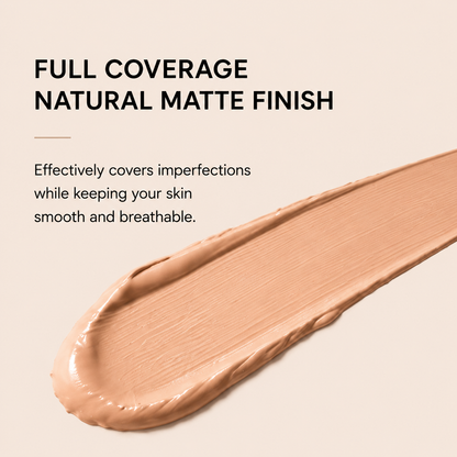 Dobshow® Flawless Cover Concealer Stick | Full Coverage Makeup Concealer with Precision Brush for Dark Circles, Acne Marks & Natural Matte Finish