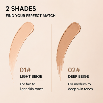 Dobshow® Flawless Cover Concealer Stick | Full Coverage Makeup Concealer with Precision Brush for Dark Circles, Acne Marks & Natural Matte Finish