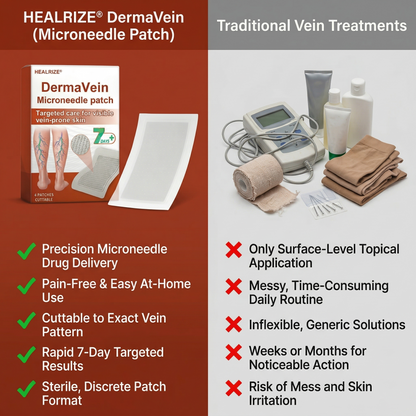 🔥 𝘽𝙚𝙨𝙩 𝙎𝙚𝙡𝙡𝙚𝙧 | Healrize® DermaVein Microneedle Patch-𝘝𝘪𝘴𝘪𝘣𝘭𝘦 𝘝𝘦𝘪𝘯 𝘙𝘦𝘥𝘶𝘤𝘵𝘪𝘰𝘯 𝘚𝘺𝘴𝘵𝘦𝘮