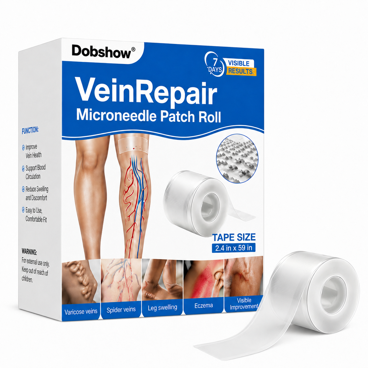 🌿Dobshow® Micro Needle Patch Roll | Advanced Daily Leg Care Patch✨