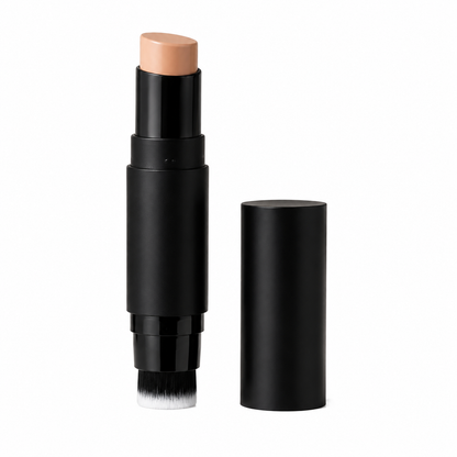 Dobshow® Flawless Cover Concealer Stick | Full Coverage Makeup Concealer with Precision Brush for Dark Circles, Acne Marks & Natural Matte Finish